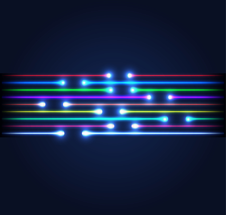 Fiber optic connection  business communication  network technology Vector illustration.のイラスト素材