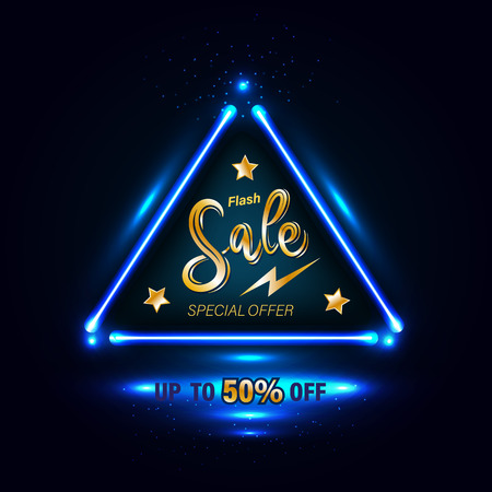 Sale banner vector illustration for promotion discount advertising element.のイラスト素材
