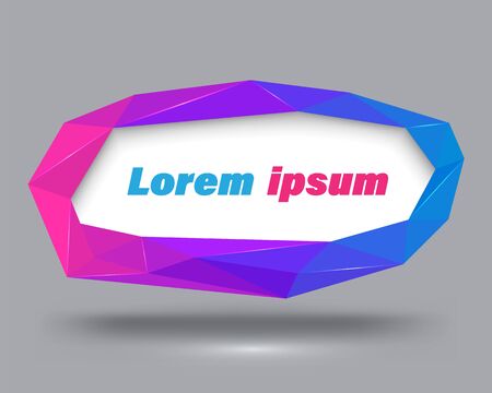 Abstract modern banner  isolated on plain gray backgroundのイラスト素材