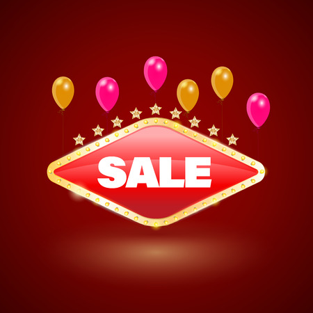 Sale banner vector illustration for promotion discount advertising element.のイラスト素材
