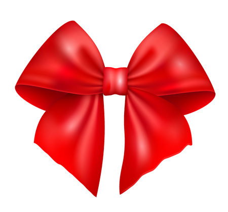 Ribbon bow vector illustration for love and card.のイラスト素材