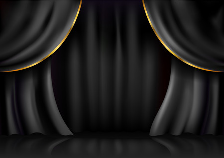 Background  curtain stage. Vector illustration.のイラスト素材