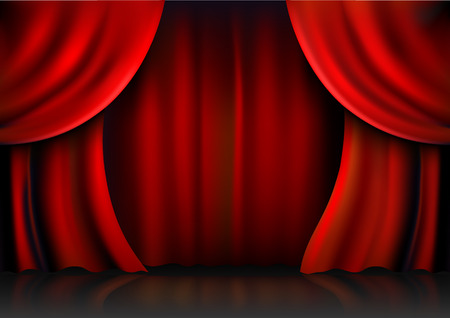 Background  curtain stage. Vector illustration.のイラスト素材