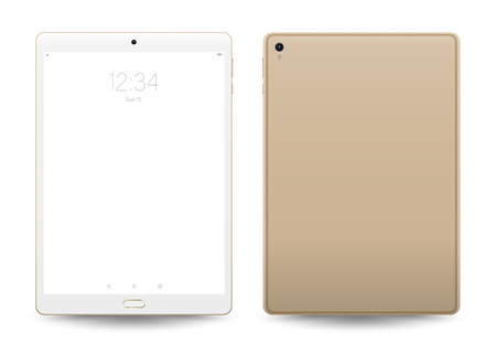 Tablet mockup. Vector illustration for technology.のイラスト素材
