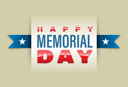 Happy Memorial Day banner. Vector illustration.のイラスト素材