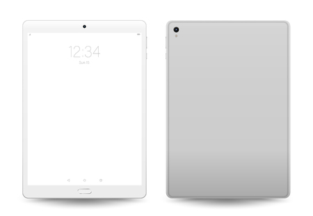 Tablet mockup. Vector illustration for technology.のイラスト素材