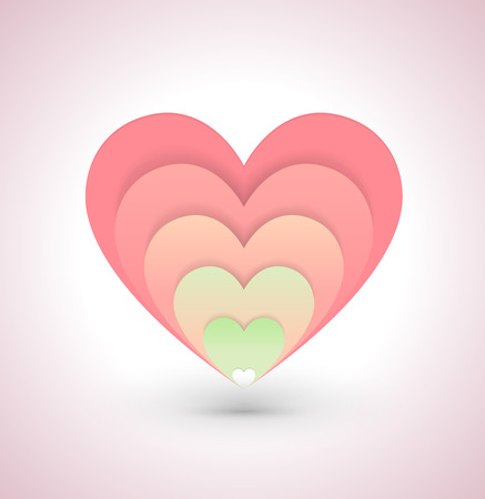 Heart vector illustration for love concept wedding and valentine's dayのイラスト素材
