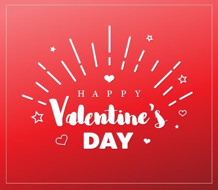Happy Valentine's Day cardのイラスト素材