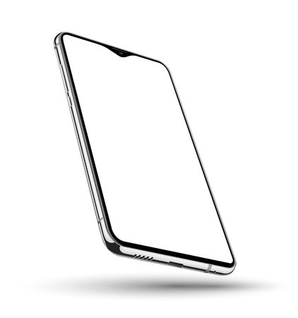 Realistic smartphone mockup transparent screenのイラスト素材