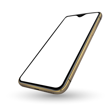 Realistic smartphone mockup transparent screenのイラスト素材