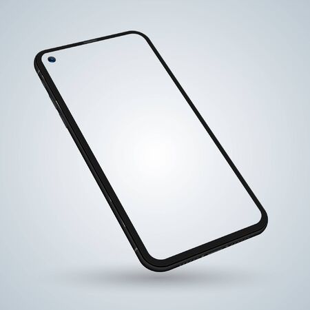 Smartphone mockup vector new realistic mobile phone smartphone collection  mockups easy remove screen vector illustration for printing game and web element.のイラスト素材