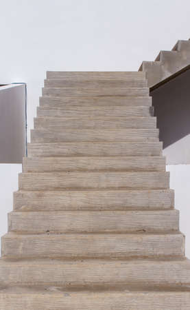 Cement redered stair before final finishing workの写真素材