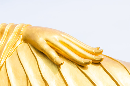 Statue hand of buddhaの写真素材