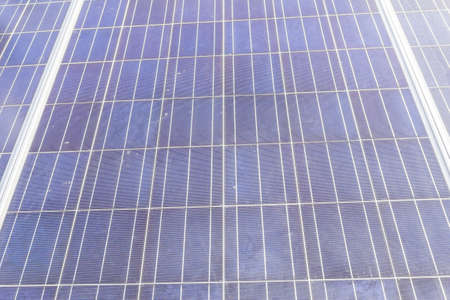 Solar cell surface on site after used for many years