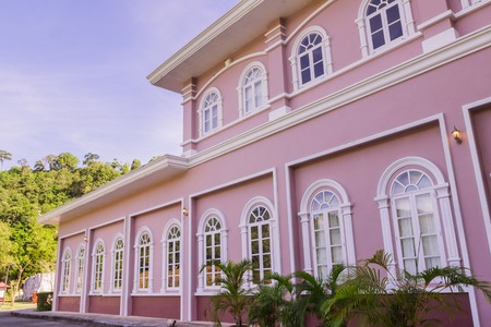 Phuket, Thailand - March 26, 2016: Phuket Mine Museum building, external side viewのeditorial素材