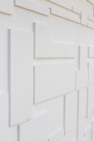 Construction details : Multi-levels wall for external decoration. It is hand-made by rendering methodの写真素材