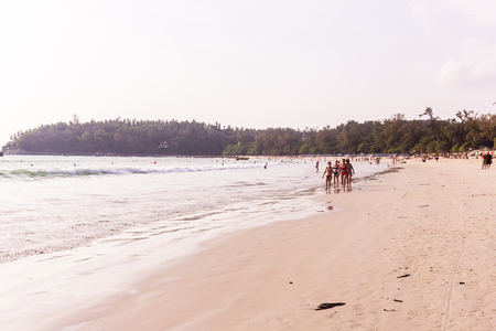 Phuket, Thailand - Mar 15, 2018 :  "Kata Noi" beach, Phuket, Thailand. It is one of the most beautiful beach in Thailandのeditorial素材