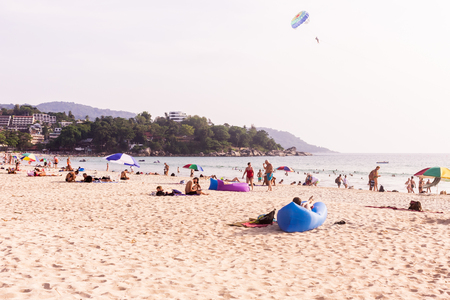 Phuket, Thailand - Mar 15, 2018 :  "Kata Noi" beach, Phuket, Thailand. It is one of the most beautiful beach in Thailandのeditorial素材