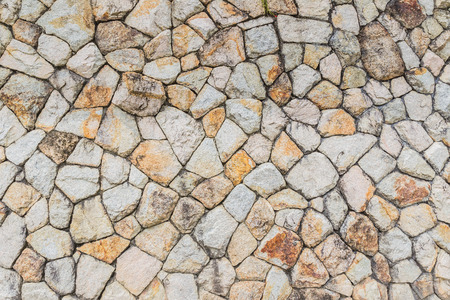 Mountain stone texture on retaining wall. It can be used as backgroundの写真素材