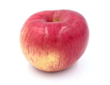 red apple isolated on whiteの写真素材