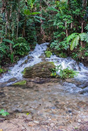 Waterfall beautiful in southeast asia.の写真素材
