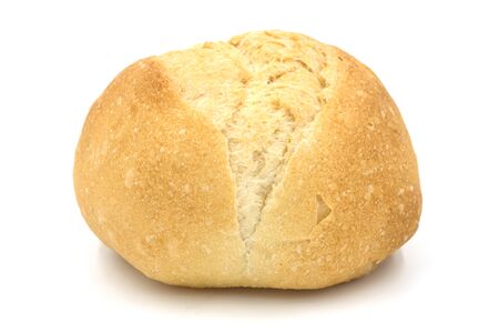 Fresh bread isolated on white backgroundの写真素材