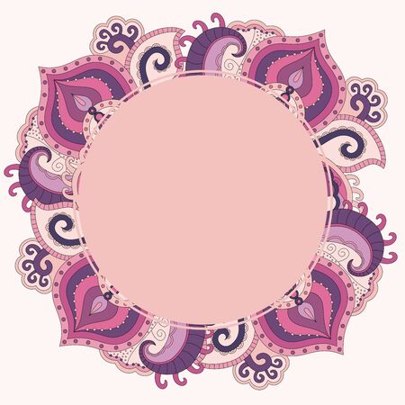 Elegance invitation card with hand drawn abstract design and copyspace for your text.のイラスト素材