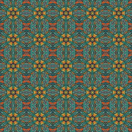 Ornate floral texture, endless pattern with vintage mandala elements. Can be used for wallpaper,...