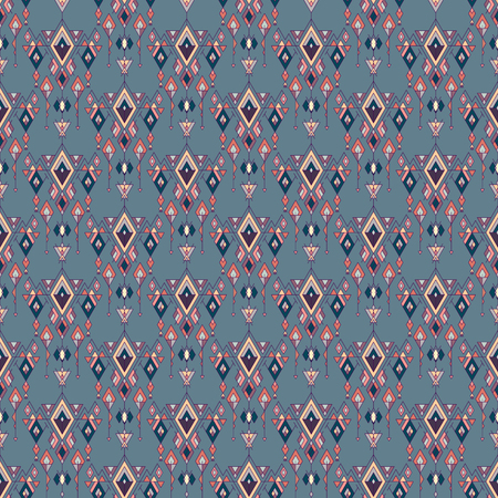 Vector Tribal vintage ethnic seamless pattern. Aztec, mexican, navajo, african motifのイラスト素材
