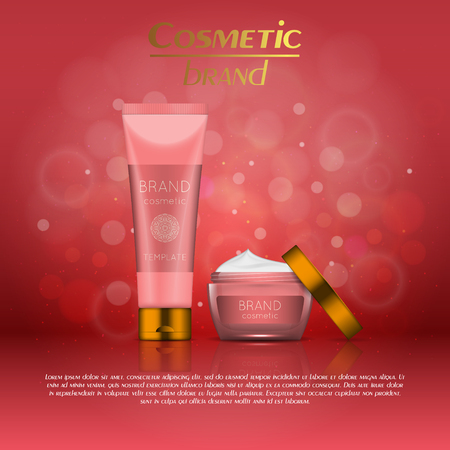 Beauty product bottle template.のイラスト素材