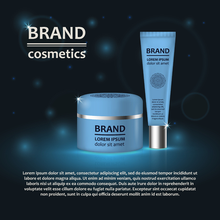 Beauty product realistic template design.のイラスト素材