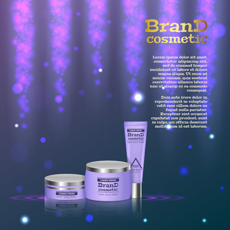 Beauty products advertisement template.のイラスト素材