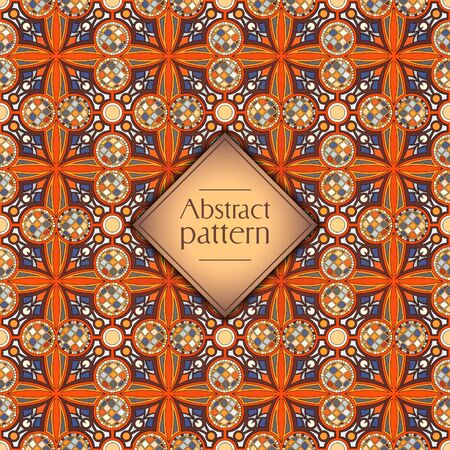 Abstract geometric retro seamless pattern.のイラスト素材