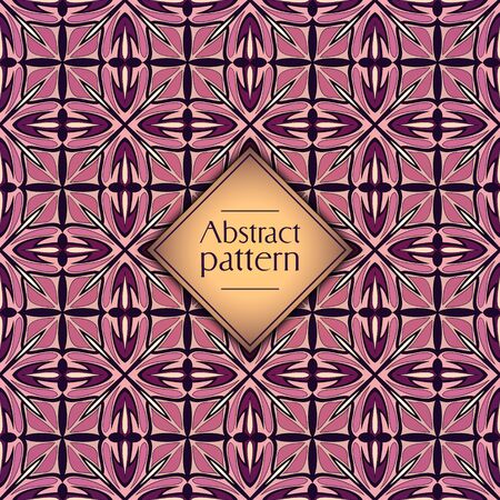 Abstract geometric retro seamless pattern. Vector backgroundのイラスト素材