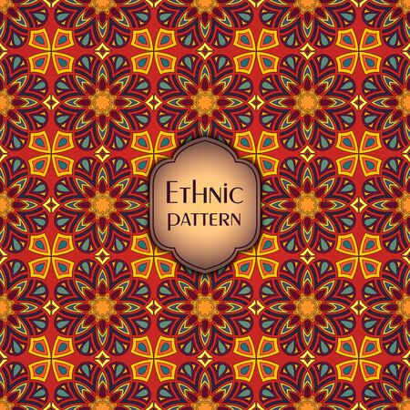 Abstract geometric retro seamless pattern. Vector backgroundのイラスト素材