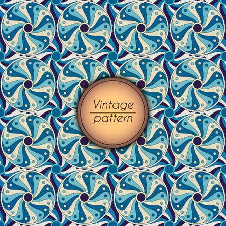 Abstract geometric retro seamless pattern. Vector backgroundのイラスト素材