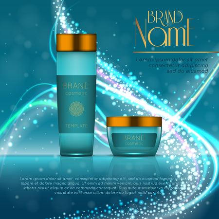 Beauty products image illustrationのイラスト素材