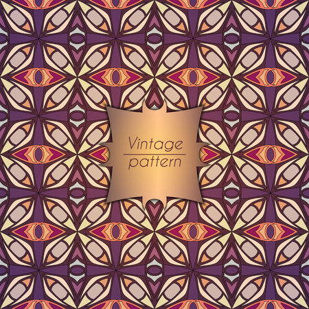 Abstract geometric retro pattern illustrationのイラスト素材