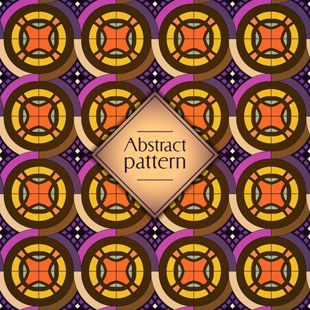 Abstract geometric retro pattern illustrationのイラスト素材