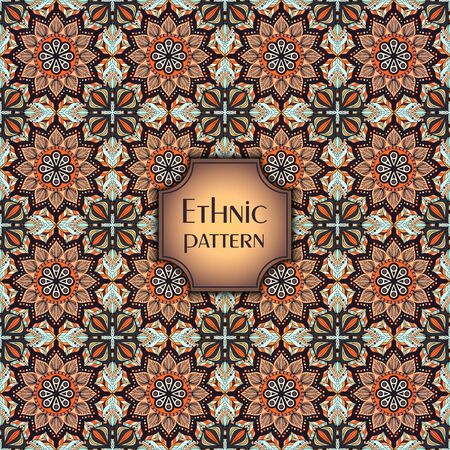 Abstract geometric retro pattern illustrationのイラスト素材