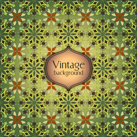 Abstract geometric retro seamless pattern. Vector backgroundのイラスト素材