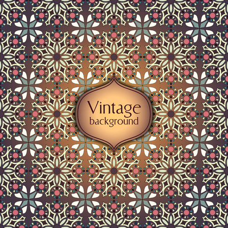 Abstract geometric retro seamless pattern. Vector backgroundのイラスト素材