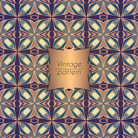 Abstract colorful geometric seamless pattern. Floral background textureのイラスト素材