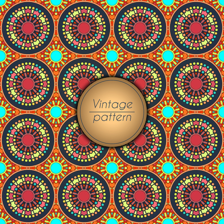 Abstract colorful geometric seamless pattern. Floral background textureのイラスト素材