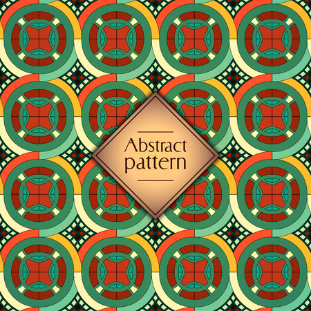 Abstract colorful geometric seamless pattern. Floral background textureのイラスト素材