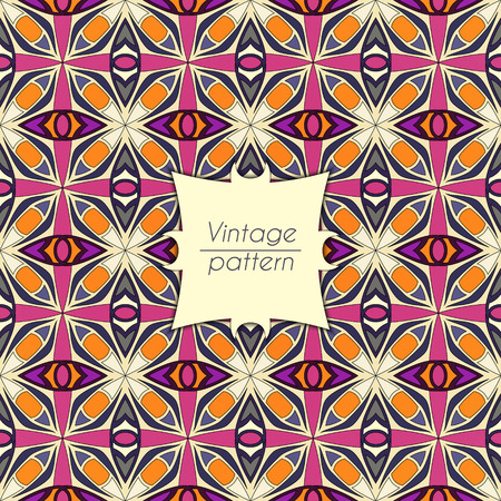 Abstract colorful geometric seamless pattern. Floral background textureのイラスト素材