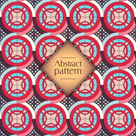 Abstract colorful geometric seamless pattern. Floral background textureのイラスト素材