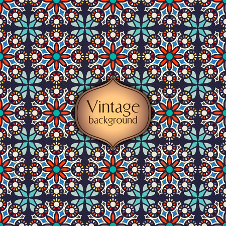 Abstract colorful geometric seamless pattern. Floral background textureのイラスト素材