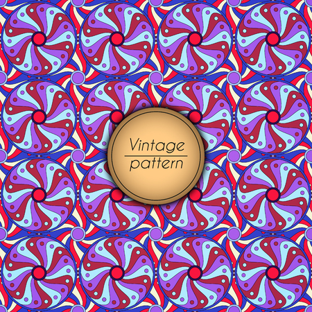 Abstract colorful geometric seamless pattern. Floral background textureのイラスト素材