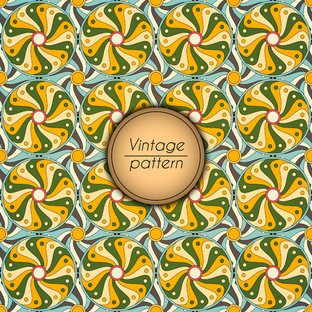 Abstract colorful geometric seamless pattern. Floral background textureのイラスト素材